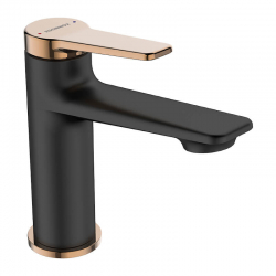 ALANIS BATERIA UMYWALKOWA CZARNY/RÓŻOWE ZŁOTO BQI 822D