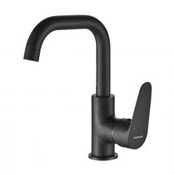 SAGRA – BATERIA UMYWALKOWA STOJĄCA Z WYLEWKĄ L CZARNY BQR 725D