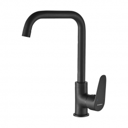 SAGRA – BATERIA ZLEWOZMYWAKOWA STOJĄCA Z WYLEWKĄ L CZARNY BQR 765D