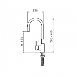 Bateria Pyramis FLESSI biały/chrom 090919538