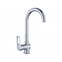 KASJA – BATERIA ZLEWOZMYWAKOWA STOJĄCA Z WYLEWKĄ U CHROM BKN 068D