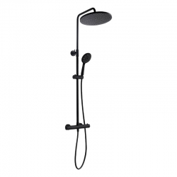 BORO – KOLUMNA NATRYSKOWA Z BATERIĄ TERMOSTATYCZNĄ czarny PKB 70TD