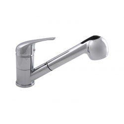 ROSSO – BATERIA ZLEWOZMYWAKOWA STOJĄCA Z WYCIĄGANĄ WYLEWKĄ CHROM BKR 069D