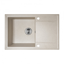 HUNTER – ZLEWOZMYWAK GRANITOWY JEDNOKOMOROWY Z OCIEKACZEM BEŻ SBU 411T