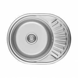 NORMAL – ZLEWOZMYWAK JEDNOKOMOROWY Z PÓŁOCIEKACZEM GŁADKI SGN 083T