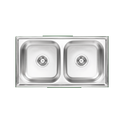 STANDARD – ZLEWOZMYWAK DWUKOMOROWY GŁADKI SKS 020T