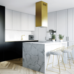 Okap kuchenny Toredo Isola 40.5 Light Gold - Zakup u Producenta - Wysyłka 0 zł - Dostawa nawet w 24h