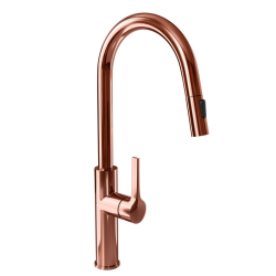 Bateria z wyciąganą wylewką Divio Copper - Zakup u Producenta - Wysyłka 0 zł - Dostawa nawet w 24h