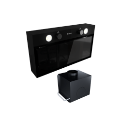 Okap kuchenny Fluxime 60.1 Black + Turbina TW 1.2 - Zakup u Producenta - Wysyłka 0 zł - Dostawa nawet w 24h