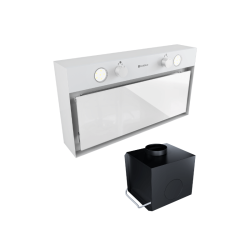 Okap kuchenny Fluxime 60.1 White + Turbina TW 1.2 - Zakup u Producenta - Wysyłka 0 zł - Dostawa nawet w 24h