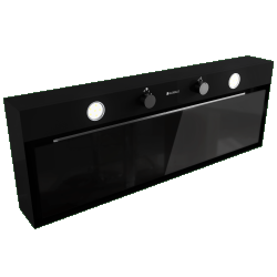 Okap kuchenny Fluxime 90.1 Black + Turbina TW 1.2 - Zakup u Producenta - Wysyłka 0 zł - Dostawa nawet w 24h